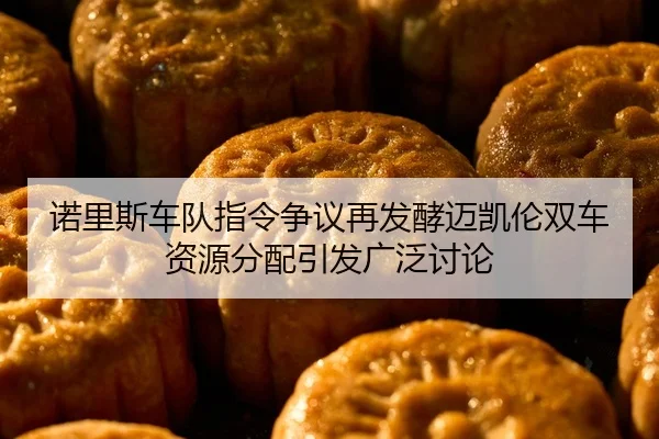 诺里斯车队指令争议再发酵迈凯伦双车资源分配引发广泛讨论